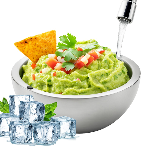 Double-Wall Stainless Steel Cooling Bowl