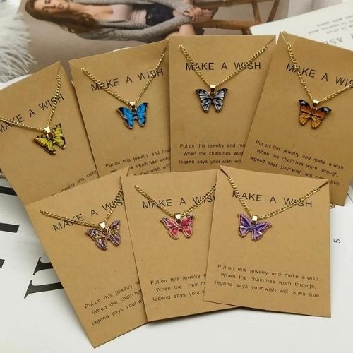 Delicate Butterfly Pendant Necklace