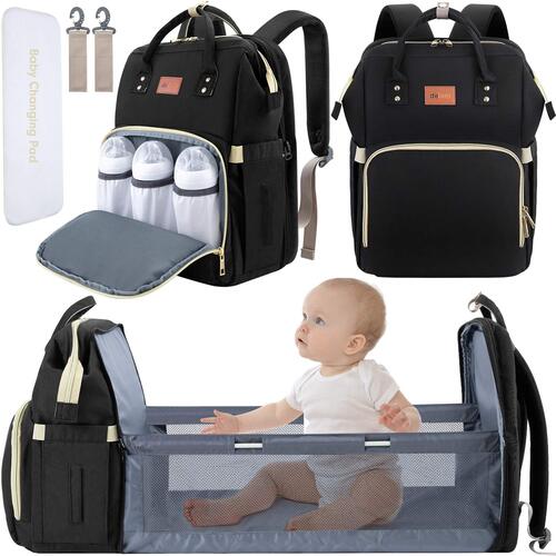 Versatile Travel Backpack with Diaper Organizer