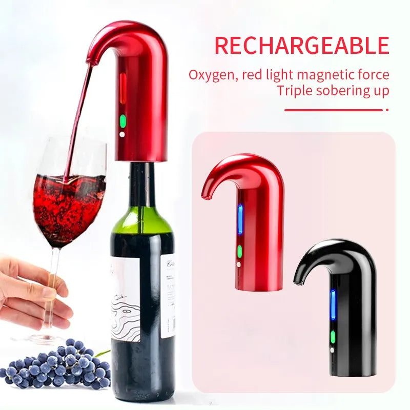 One-Touch Electric Wine Aerator and Dispenser