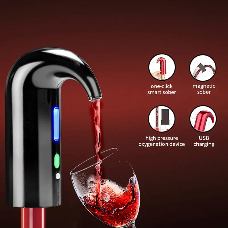 One-Touch Electric Wine Aerator and Dispenser